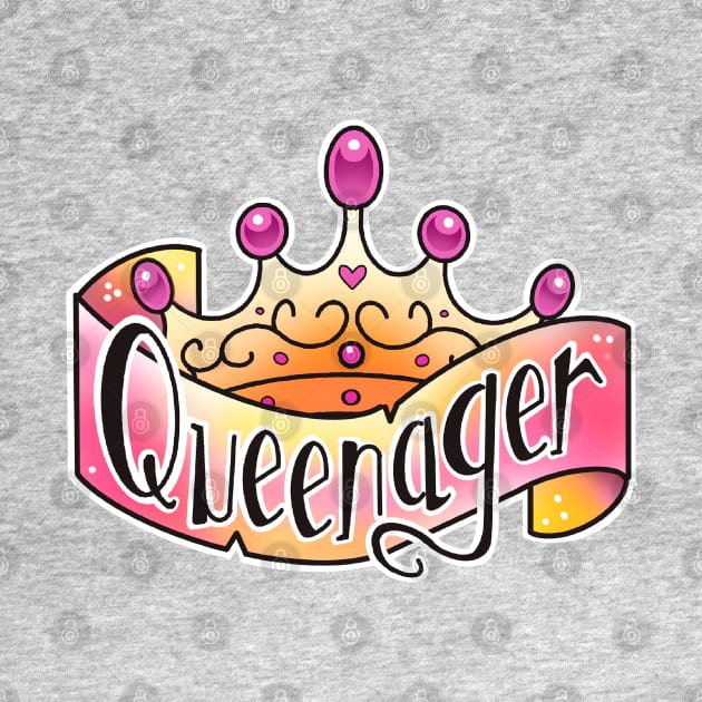 queenager tattoo banner and tiara by weilertsen